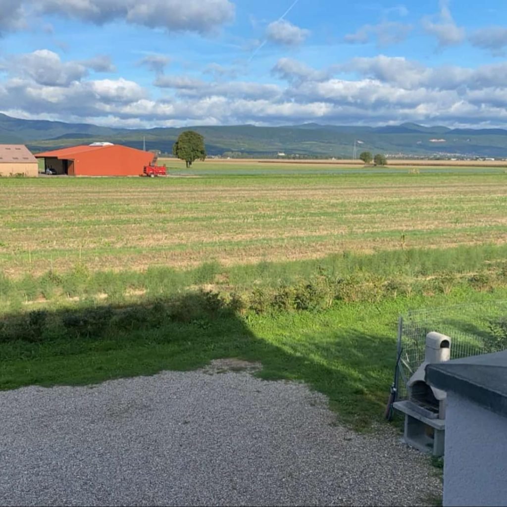 Gîte LE MANALA avec vue sur le coucher du soleil – à Munwiller en Alsace