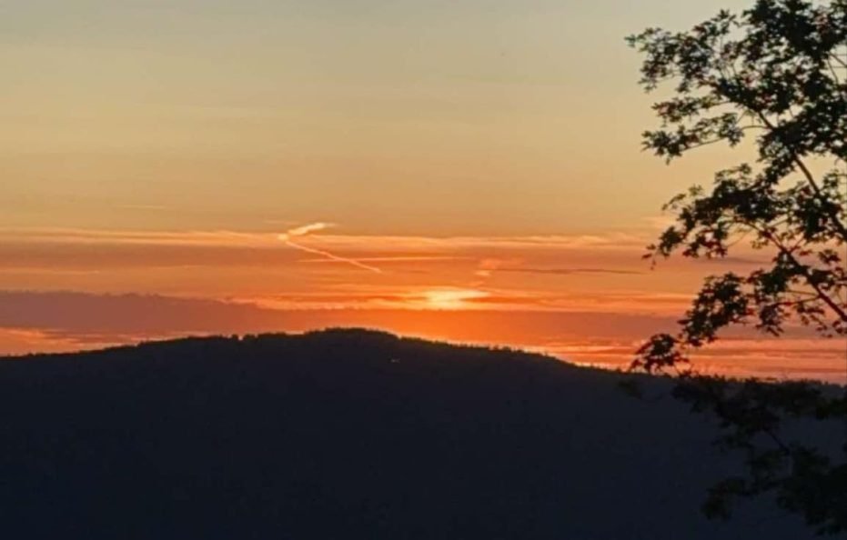 Gîte CIGOGNE avec vue sur le coucher du soleil – à Munwiller en Alsace