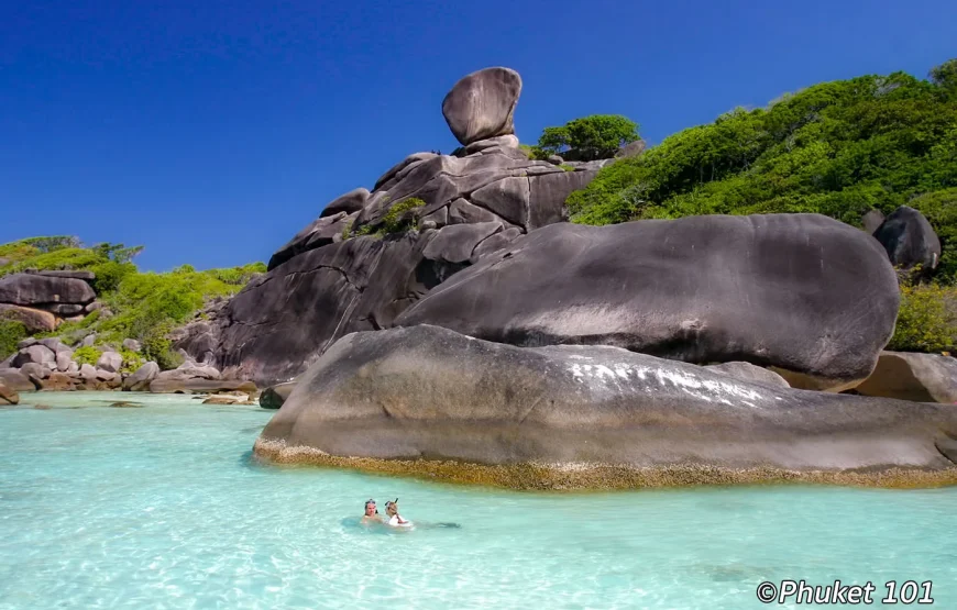 depuis Phuket 1 JOUR – ÎLES SIMILAN (4 ÎLES) TRANSFERT REPAS ASSURRANCE INCLUS